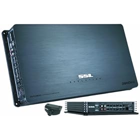 SSL EV4.2800 EVOLUTION 2800W, 4 Channel MOSFET Amplifier with Remote Subwoofer Level Control by Soundstorm
