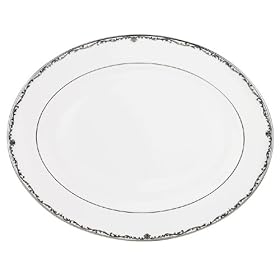 Lenox Coronet Platinum Bone China 16-Inch Platter by Bone China