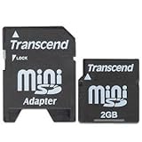 Transcend - Flash memory card ( SD adapter included ) - 2 GB - 45x - miniSD ....