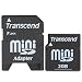 Transcend TS2GSDM 2GB MiniSD Card with Adapter