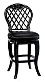 Braxton 30" Black Leather Swivel Bar Stool