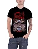 Death T Shirt Symbolic Eye Classic Band Logo Official Mens New Black