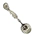 Verdental Retro Stereoscopic Coffee Spoon Tea Spoon Dessert Spoon Mixing Spoon Ice Cream Spoons Set of 5 (Silver)