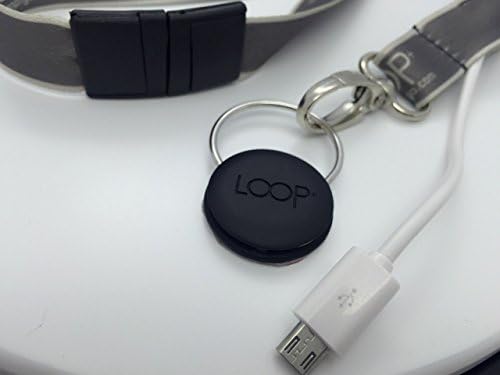 LOOP+ Ultimate Device Lanyard with Built-In Micro USB Charging Cable - Samsung S3, S4, S5, S6, S6 Edge, S7, S7 Edge - Grey