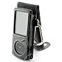 i-nique Tuff-Luv Exec soft Napa leather case for Sandisk Sansa View - (Black)