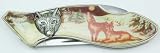 Twilight Wolf Knife w Display Case 4