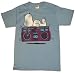 Search : Snoopy On Boombox Peanuts Vintage Style Faded T-Shirt