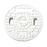 JOTOテクノ雨水マス用蓋ホワイトJoto刻字JM-300ULW