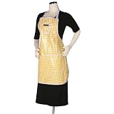 Gloveables Classic Oilcloth Apron in Yellow Gingham