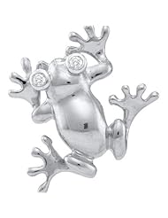 0.02CTW DIAMOND FROG PENDANT