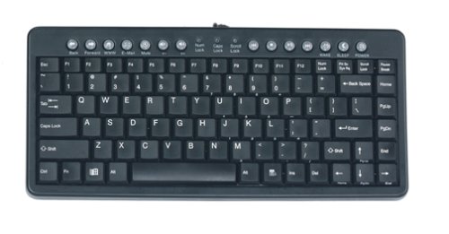 Adesso Mini Multimedia Black PS/2 Internet Keyboard  ( MCK-91 )