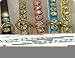 Rhinestone Dog Collar - Dainty 1/4 Wide - 10 - RED