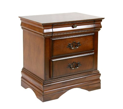 Furniture Of America Laurelle 2 Drawer Nightstand Dark Oak Jhgdsgkj