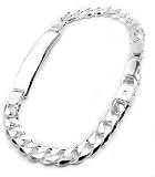 Sterling Silver Engraveable Medical ID Chain Bracelet