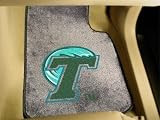 Tulane Green Wave universal fit Carpet 2 Pc Car Floor Mat (Rug)