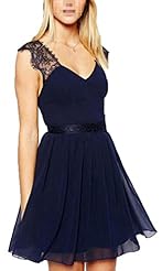 Sexy Lace Pleated Halter  Chiffon  Ball Gown Evening Dress/Party Dress/Wedding Dress/Mini Dress 