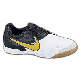 Nike Jr CTR360 Libretto IC Indoor Soccer Shoe - White/Del Sol/Black - Size 1.5