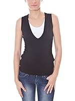 DATCH Chaleco de punto (Negro)