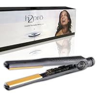 H2pro Professional Ceramic Tourmaline Styling Flat Iron, 7/10 Inch