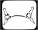 Mouse Pad with chain, black and white, Europe, wound, metal, Norway, lock, rods