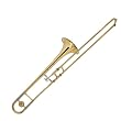 Cecilio 2Series Gold Lacquer w/ Silver Finish B Flat Trombone w/ Case and Accessories