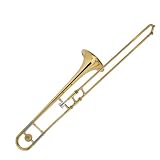Cecilio 2Series Gold Lacquer w / Silver Finish B Flat Trombone w / Case and Accessories - B00158CEIM
