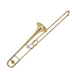 Cecilio 2Series Gold Lacquer w/ Silver Finish B Flat Trombone w/ Case and Accessories