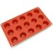 Freshware 15-Cavity Mini Brioche and Pudding Silicone Mold and Baking Pan