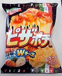 Potato Chips with Cheddar & Emmental Cheese - Pizza Potato - By Calbee From Japan 70g