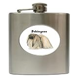 Pekingese Hip Flask (6 oz)