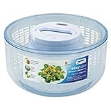 Zyliss 10.25-in. Easy Spin Salad Spinner, White.