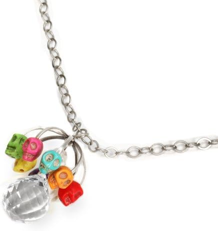 Sweet Romance Skull Carousel Necklace