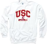 USC Trojans White Chambers Crewneck Sweatshirt
