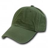 OLIVE GREEN POLO STYLE ADJUSTABLE UNSTRUCTURED LOW-PROFILE BASEBALL CAP CAPS HAT HATS