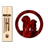 Bichon Frise Wind Chimes X-SMALL Bronze