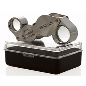SE Jeweler's Loupe- Double Power 10X & 20 X (4 Pieces)