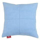 Seven Comforts Premium Decorative Throw Pillow - 18 x 18 x 6, Microsuede - Angel Blue