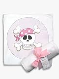 Light of Mine Designs Pirate-Pink Receiving/Swaddling Blanket