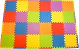 New 24 Sq. Ft. 'We Sell Mats' Anti-Fatige Interlocking EVA Foam Flooring-Set of 24 Multi-Color Tiles-Each 12x12x3/8 Thick with Borders