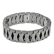 High Polished Tungsten Bracelet w/ 'X' Design