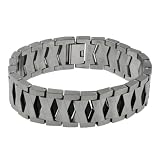 High Polished Tungsten Bracelet w/ 'X' Design