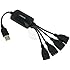 TOMTOP Octopus Extension 4-Port USB 2.0 Hub Adapter for Sony Playstation 3 PS3 Slim Xbox 360 Nintendo Wii