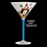 Mature and Fabulous Party Martini Glass