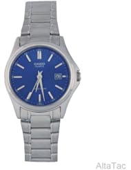 LTP1183 3-Hand Analog Ladies Fashion Blue Face Silver Metal Band with Date