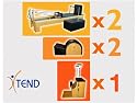 Pilates Equipment "Studio Package" 2x Reformer+chair+2x Spine Corrector