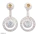 Topaz and citrine earrings, 'Endless Love' 0.7 W 1.4 L