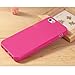 iPhone 5 & 5S Jelly Case, ANLEY Candy Fusion Series - [1.5mm Slim Fit] [Shock Absorption] Classic Jelly Silicone Case Soft Cover for iPhone 5 & 5S (Coral Pink) + Free Screen Protector