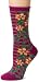 Ozone Design Women's Lattice And Flowers Sock