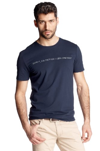 ESPRIT Collection Herren T-Shirt C33644, Gr. 48 (M), Blau (deep sea 415) Preisvergleich
