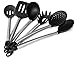 ChefzPros Nonstick Silicone Kitchen Utensil Set - Black